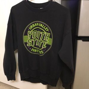 Divided Crew Neck Sweatshirt